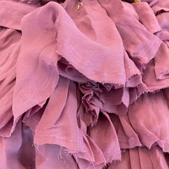 FREE PEOPLE - Bali Moon Gleam Embellished Off The Shoulder Dress in Mauve Orchid - Picture 14 of 14